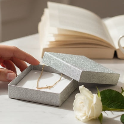 Gold Filled Cross Necklace with CZ – 16” Dainty Faith Jewelry